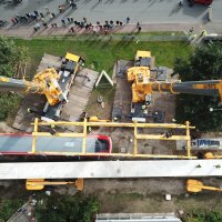 Ulferts Transrapid Verladung aus der Luft